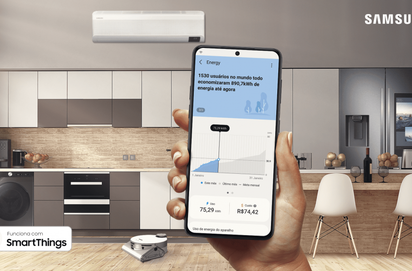  Samsung Brasil anuncia função que ajuda o consumidor a monitorar e gerenciar consumo de energia