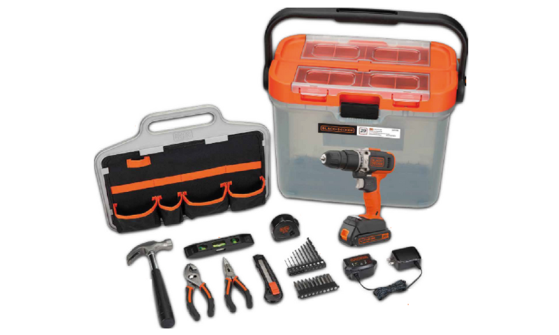  BLACK+DECKER lança kit com ferramentas básicas para o dia a dia ￼