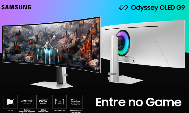  Novo monitor gamer Odyssey OLED G9 chega ao Brasil